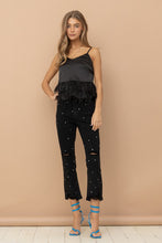 Load image into Gallery viewer, Studded Rhinestone Distressed Denim Jeans
