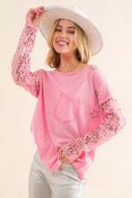 Load image into Gallery viewer, Star Printed Shoulder Sequin Top
