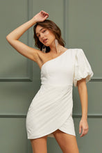 Load image into Gallery viewer, Ruffled One Shoulder Dress
