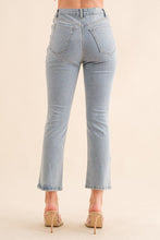 Load image into Gallery viewer, Studded Rhinestone Distressed Denim Jeans
