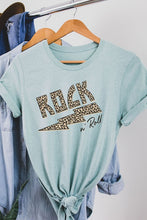 Load image into Gallery viewer, Rock n&#39; Roll Leopard Graphic Tee
