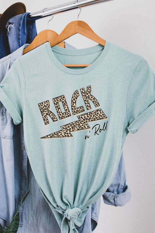 Rock n' Roll Leopard Graphic Tee