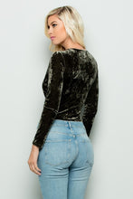 Load image into Gallery viewer, Crushin&#39; On You Velvet Bodysuit
