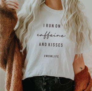 Caffeine + Kisses Tee