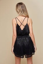 Load image into Gallery viewer, Black Sequins Romper
