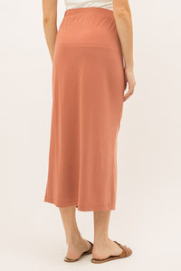 Apricot Midi Skirt