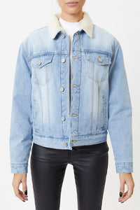 Denim Sherpa Jacket