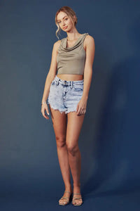 KanCan - Acid Washed High Rise Shorts