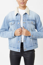 Load image into Gallery viewer, Denim Sherpa Jacket
