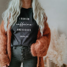 Load image into Gallery viewer, Caffeine + Kisses Tee
