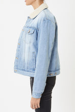 Load image into Gallery viewer, Denim Sherpa Jacket
