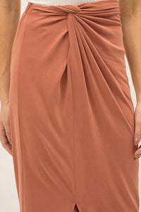 Apricot Midi Skirt